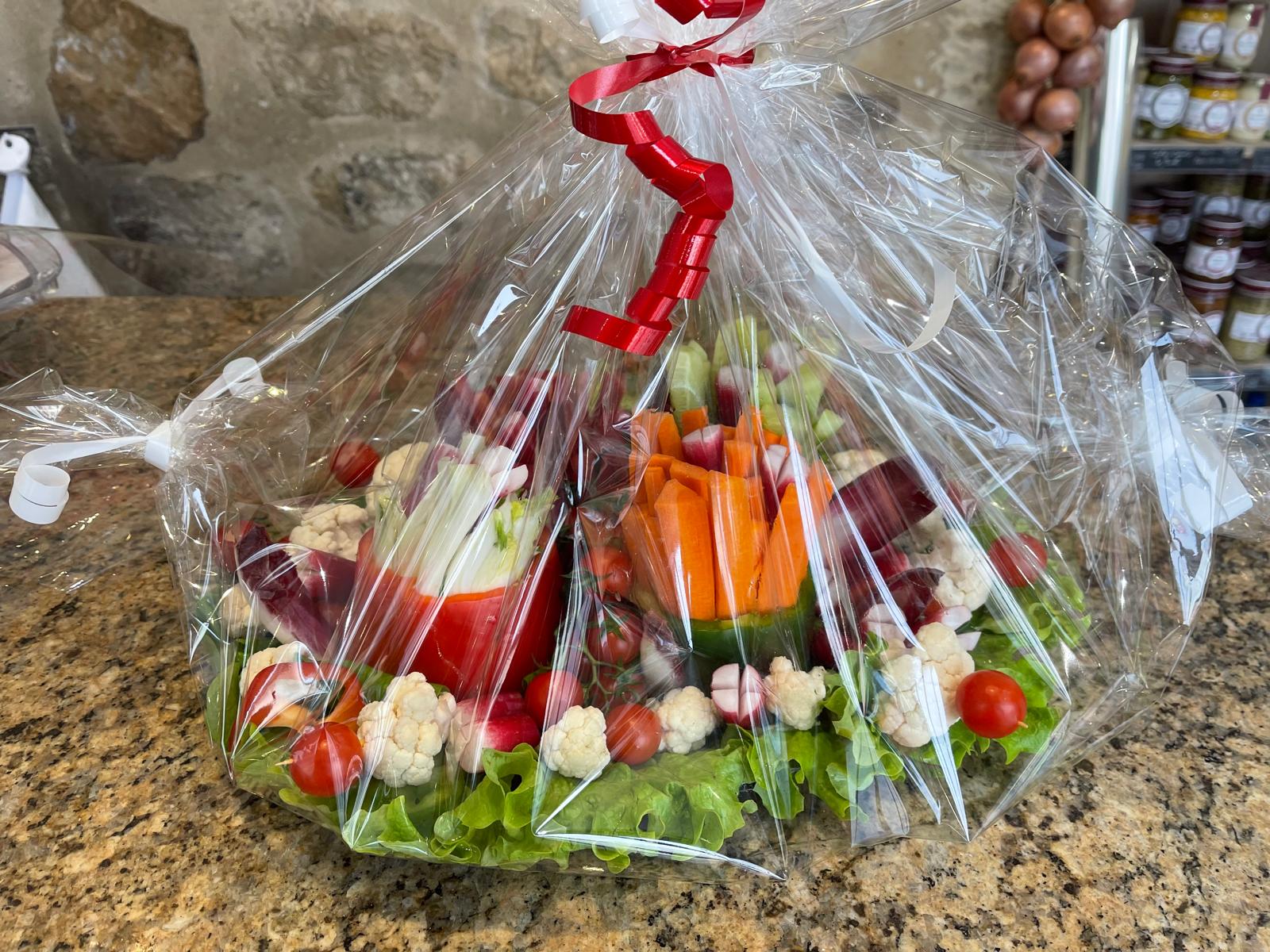 Grand plateau apéritif de crudités