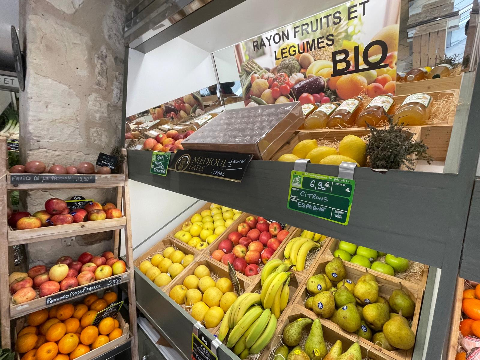 Provenance et producteurs des fruits et légumes